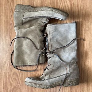 ❤️ Sam Edelman Faux Fur Lined Brown Boots Size 9.5